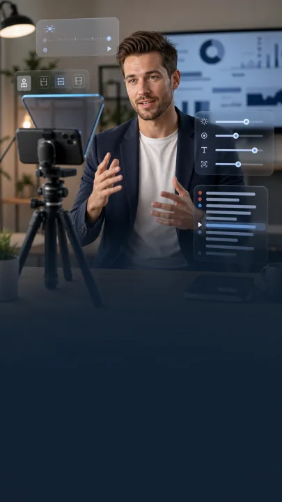 TelePRO teleprompter studio app screen